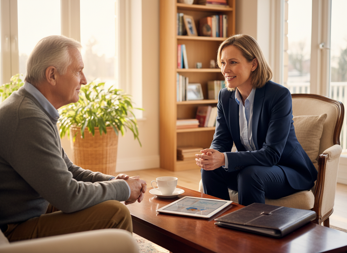 Professional consultation between Wall 2 Wall expert and a client