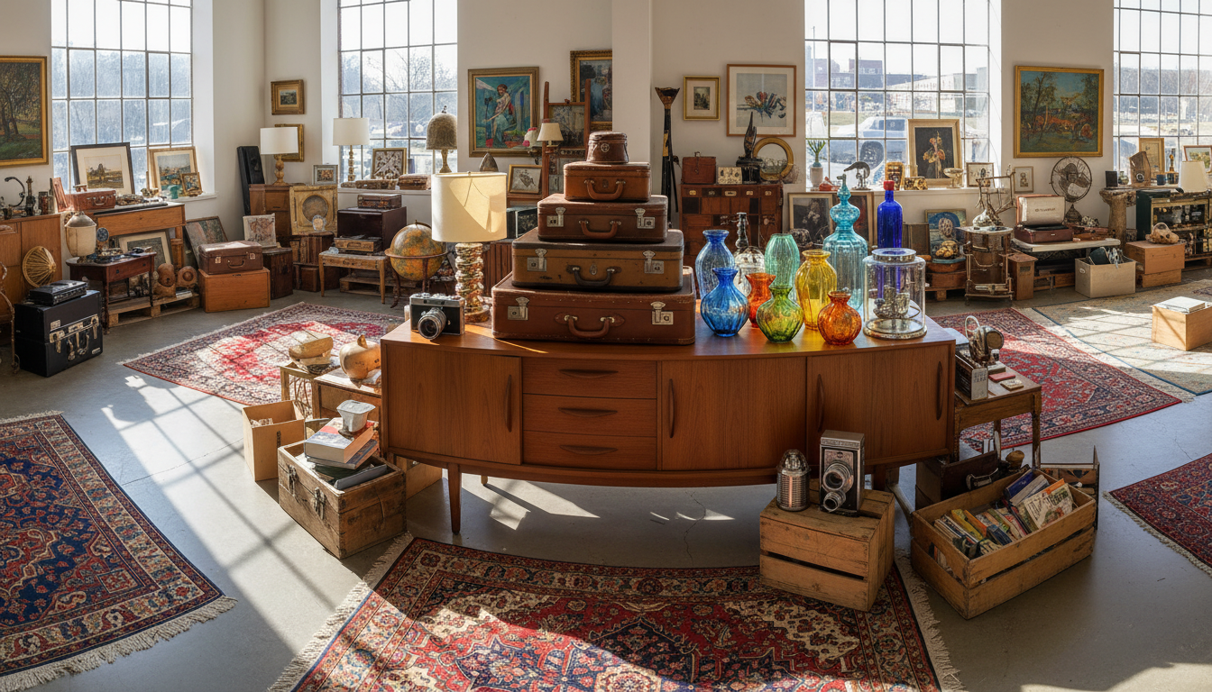 Diverse array of unique items at liquidation sale